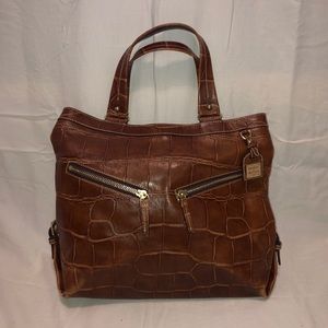 Dooney & Bourke Sara Croc leather shopper